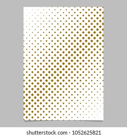 Abstract geometrical halftone square pattern background flyer template