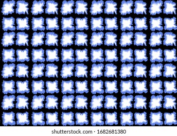 Patrón de ikat geométrico abstracto con fondo negro