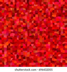 Abstract geometrical irregular rectangle mosaic background - polygonal vector graphic design from rectangles in red tones