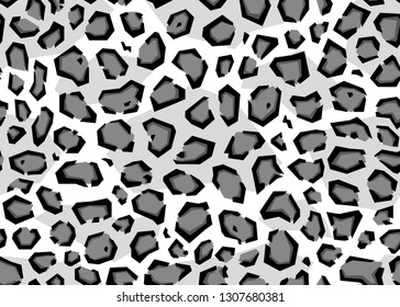 Abstract geometrical leopard pattern. Seamless vector background