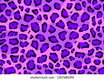 Abstract geometrical leopard pattern. Seamless vector background