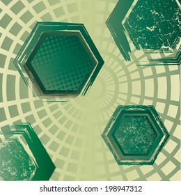 Abstract Geometrical Modern Design with grunge elements