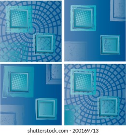 Abstract Geometrical Modern Design with grunge elements 