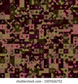 Abstract geometrical mosaic pattern background design - colorful vector graphic
