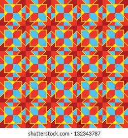 Abstract geometrical mosaic pattern. Vector background.