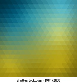Abstract geometrical multicolored background consisting of bright triangular elements. Vector illustration.