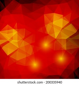 Abstract geometrical multicolored background consisting of bright triangular elements. Vector illustration.