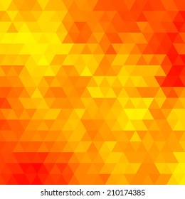 Abstract geometrical multicolored background consisting of bright triangular elements. Vector illustration.