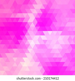 Abstract geometrical multicolored background consisting of bright triangular elements. Vector illustration.