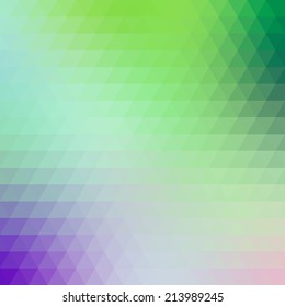Abstract geometrical multicolored background consisting of bright triangular elements. Vector illustration.