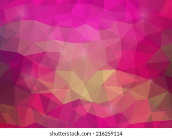 Abstract geometrical multicolored background consisting of triangular elements. Vector illustration.