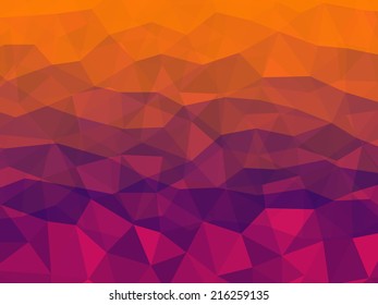 Abstract geometrical multicolored background consisting of triangular elements. Vector illustration.