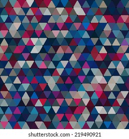 Abstract geometrical multicolored background consisting of triangular elements. Vector illustration.