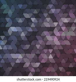 Abstract geometrical multicolored background consisting of triangular elements. Vector illustration.