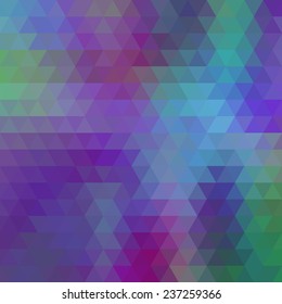 Abstract geometrical multicolored background consisting of triangular elements. Vector illustration.