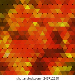 Abstract geometrical multicolored background consisting of triangular elements. Vector illustration.