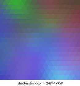 Abstract geometrical multicolored background consisting of triangular elements. Vector illustration.