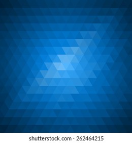 Fondo multicolor geométrico abstracto formado por elementos triangulares. Ilustración vectorial.