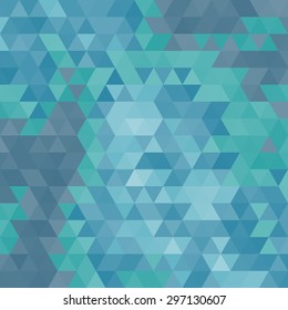 Abstract geometrical multicolored background consisting of triangular elements. Vector illustration.