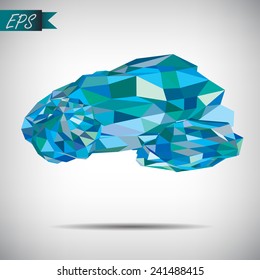 Abstract Geometrical Multicolored mosaic Background, Vector Illustration EPS10