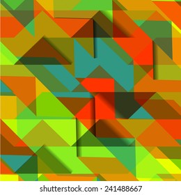 Abstract Geometrical Multicolored mosaic Background, Vector Illustration EPS10