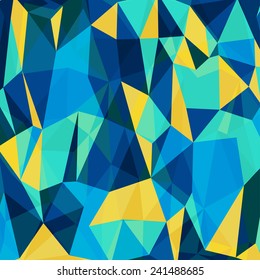 Abstract Geometrical Multicolored mosaic Background, Vector Illustration EPS10