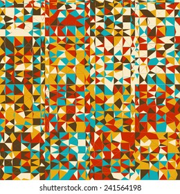 Abstract Geometrical Multicolored mosaic Background, Vector Illustration EPS10
