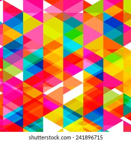 Abstract Geometrical Multicolored mosaic Background, Vector Illustration EPS10