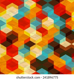 Abstract Geometrical Multicolored mosaic Background, Vector Illustration EPS10