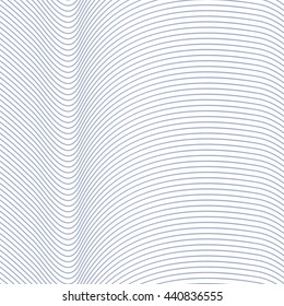 Abstract geometrical pattern. Blue, white waves. Seamless pattern for wallpaper, web page background, textile design, graphic design.