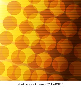 Abstract geometrical pattern with circles against color background