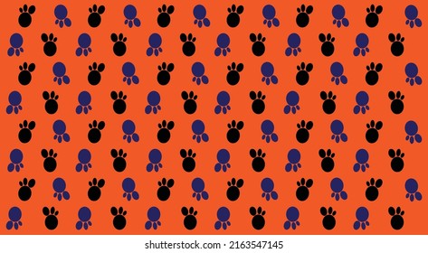 An abstract geometrical pattern design that looks like footprint of animal.