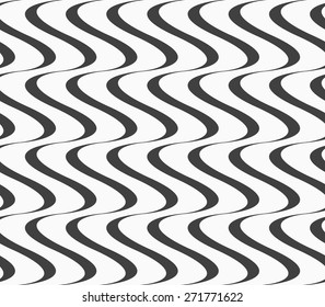 Abstract geometrical pattern. Modern monochrome background.Flat gray with solid vertical waves.