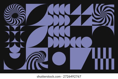Padrão geométrico abstrato. Design de mosaico. Modelo de design de capa. Ilustração vetorial para cartaz, brochura, cartão, apresentação, folheto ou banner.