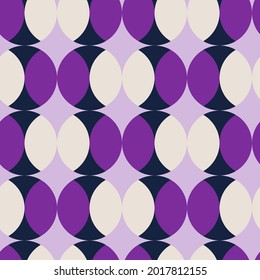 Abstract geometrical pattern. Violet colors. Summer vibes. For textile, product application. Vector illustration, flat design