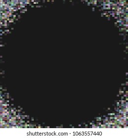 Abstract geometrical rectangle background - modern vector design in colorful tones with blank space in the middle