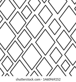 Abstract geometrical rhombus pattern. Seamless vector background