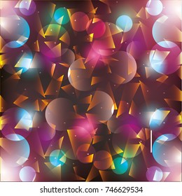 abstract geometrical round textured bright background for design
