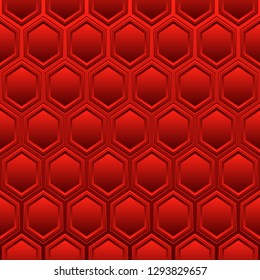Abstract geometrical seamless background consisting of hexagons.