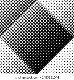 Abstract geometrical seamless circle pattern background - monochrome vector graphic design