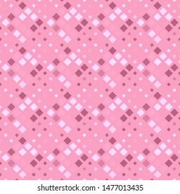 Abstract geometrical seamless diagonal square pattern background - pink vector design
