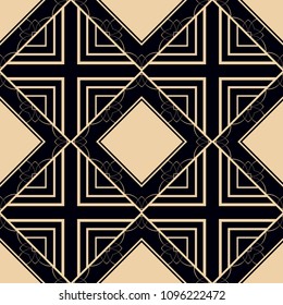 abstract geometrical seamless ornamental pattern vector illustration