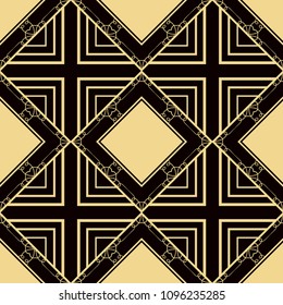 abstract geometrical seamless ornamental pattern vector illustration