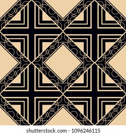 abstract geometrical seamless ornamental pattern vector illustration