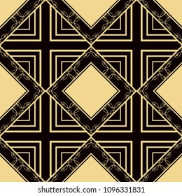 abstract geometrical seamless ornamental pattern vector illustration