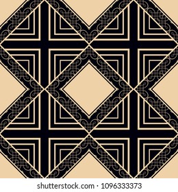 abstract geometrical seamless ornamental pattern vector illustration