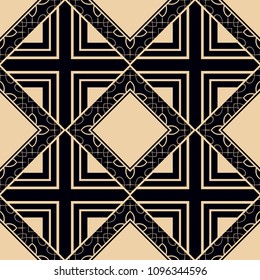 abstract geometrical seamless ornamental pattern vector illustration