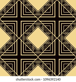 abstract geometrical seamless ornamental pattern vector illustration