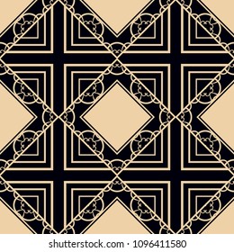 abstract geometrical seamless ornamental pattern vector illustration