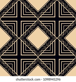 abstract geometrical seamless ornamental pattern vector illustration